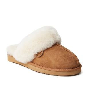 Dearfoams Sydney Genuine Sherling Scuff Slipper